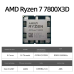 Procesor AMD Ryzen 7 7800X3D, AM5, 4.2GHz, 96MB L3 cache - TRAY