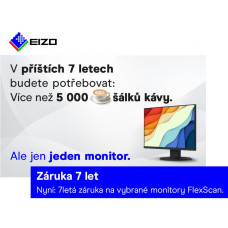 Záruka 7 let na vybrané monitory Eizo FlexScan