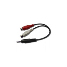 GEMBIRD kabel mnijack - 2xCinch (F), 20cm