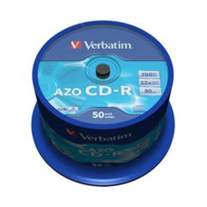 VERBATIM CD-R(50-Pack)Spindl • Crystal • DLP • 52x • 700MB