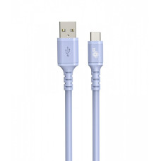 TB kabel USB-A - USB-C fialový 1m