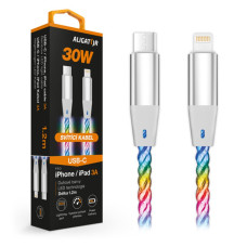 ALIGATOR Datový kabel LIGHT 3A, 30W USB-C/Lightning 1,2m