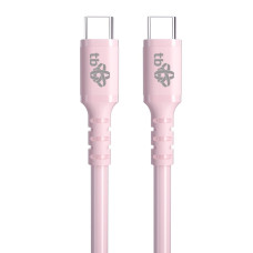 TB USB C - USB C 60W Jelly kabel 1m růžový