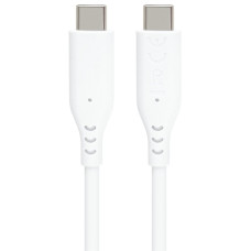 PremiumCord silikonový USB-C 60W, bílý, 1.5m