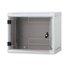Nástěnný rack RUA 12U/400mm odn.boč+skl.dv.