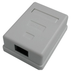 DATACOM Jednozásuvka nad omítku-1xRJ45, Cat5e UTP