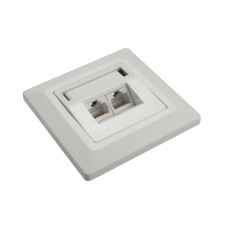 Zásuvka Solarix CAT5E UTP 2 x RJ45 pod omítku bílá