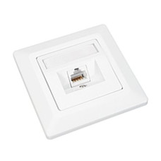 Zásuvka Solarix CAT6 STP 1 x RJ45 pod omítku bílá