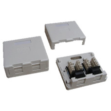 DATACOM UTP 2xRJ45 zásuvka CAT6 na omítku (protiprachová)