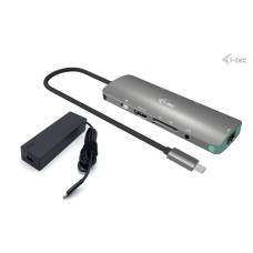 i-tec USB-C Metal Nano Docking Station 4K HDMI LAN, Power Delivery 100 W + Charger 100W (bundle)