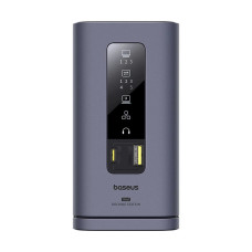 Baseus Dokovací stanice Spacemate 11v1 (USB-C PD, USB-C, 2x USB-A, 3x HDMI) šedá