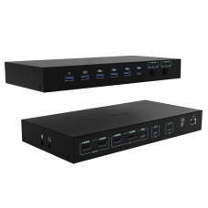 i-tec USB-C KVM Docking station for 3 Hosts, Dual Display, 2x Power Delivery (1x 92W/2x 65W)