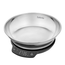 Salente Rimare, kuchyňská váha, 5 kg, nerezová mísa, černá/nerez