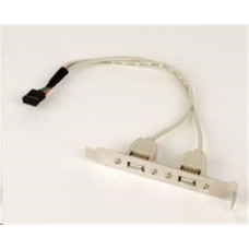 Záslepka s 2x USB 2.0 porty - zadní do case