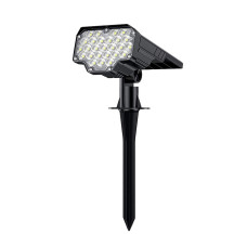 Venkovní solární LED světlo VIKING D26 • 650lm • 2200mAh • 3 režimy • IP65 • instalace-zem i zeď