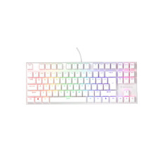 Genesis tichá herní klávesnice THOR 303 • TKL • RGB • Outemu Peach Silent • Drátová USB • US layout • Bílá