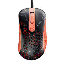 Adata XPG Slingshot Mera Edition • Herní • Optická • Pro praváky • 12 000 DPI • Drátová USB • Černá-oranžová
