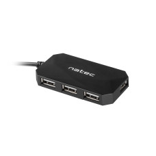 Natec Locust rozbočovač 4x USB 2.0 HUB, černý