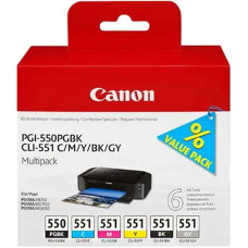 Canon PGI-550 + CLI-551 C • M • Y • BK • GY  Multi pack