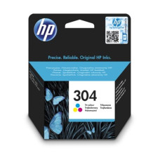 HP 304 Tri-color Original Ink Cartridge, N9K05AE