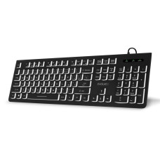 EVOLVEO K1010, tichá klávesnice s bílým podsvícení