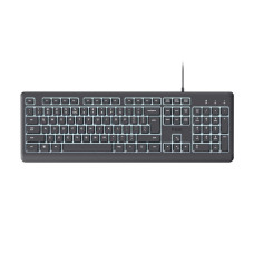 TRUST Primo Illuminated • Drátové USB-C • CZ • SK • Černá