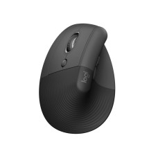 Logitech Lift • Vertikální • Optická • Pro leváky • 4 000 DPI • USB+BT • Grafitová
