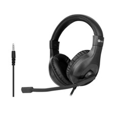 Sluchátka k PC C-TECH MHS-05, 3,5mm jack, černá