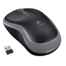 Logitech M185 nano • Kancelářská • Optická • 1 000 DPI • Bezdrátová USB • Šedá