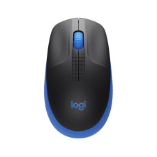 Logitech M190 • Kancelářská • Optická • 1 000 DPI • Bezdrátová USB • Černá-modrá