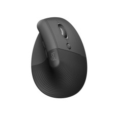 Logitech Lift • Vertikální • Optická • Pro praváky • 4 000 DPI • USB+BT • Grafitová