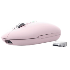 Trust Seron Slim • Kancelářská • Optická • 3 200 DPI • USB+BT • Růžová