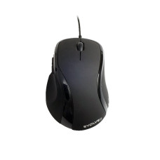 EVOLVEO ML-507B • Ergonomická • Laserová • Pro praváky • 1 600 DPI • Drátová USB • Černá