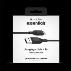 Univerzální kabel USB-A/USB-C 2m černý