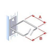 Vyvazovací háček 40x40 D1 kov levý fix,čelní gate