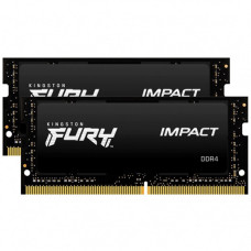 Kingston FURY Impact • SO-DIMM DDR4 • 16GB • 3200MHz • CL20 • 2x8GB • Black