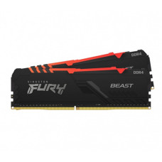 Kingston FURY Beast • DDR4 • 16GB • 3200MHz • CL16 • 2x8GB • RGB • Black