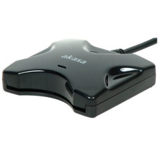 AKASA externí čtečka Smart karet - černá