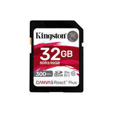 Kingston Canvas React Plus • SDHC • 32GB • UHS-II U3  •  Class 10