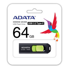 ADATA UC300 • 64GB • USB 3.2 • USB-C • Černá