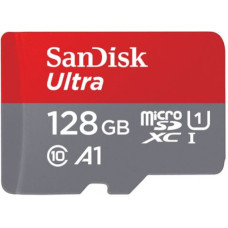 SanDisk Ultra • micro SDXC • 128GB • UHS-I U1  •  Class 10 • + Adaptér
