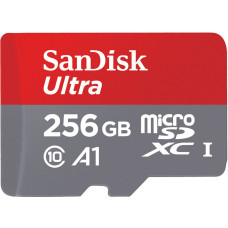 SanDisk Ultra • micro SDHC • 256GB • UHS-I U1  •  Class 10 • + Adaptér
