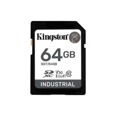Kingston Industrial • SDXC • 64GB • UHS-I U3  •  Class 10