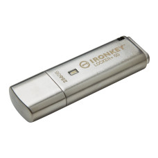 Kingston IronKey Locker+ 50 • 256GB • USB 3.1 • USB-A • Stříbrná