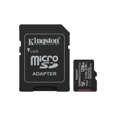 Kingston Canvas Select Plus • Micro SDXC • 128GB • UHS-I U1  •  Class 10 • + Adaptér