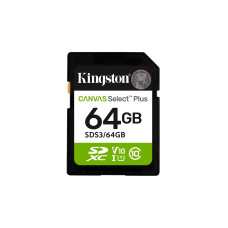 Kingston Canvas Select Plus • SDXC • 64GB • UHS-I U1  •  Class 10