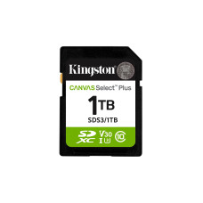 Kingston Canvas Select Plus • SDXC • 1TB • UHS-I U3  •  Class 10