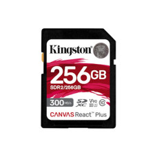 Kingston Canvas React Plus • SDHC • 256GB • UHS-II U3  •  Class 10