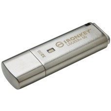 Kingston IronKey Locker+ 50 • 32GB • USB 3.1 • USB-A • Stříbrná