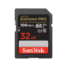 SanDisk Extreme PRO • SDHC • 32GB • UHS-I U3  •  Class 10